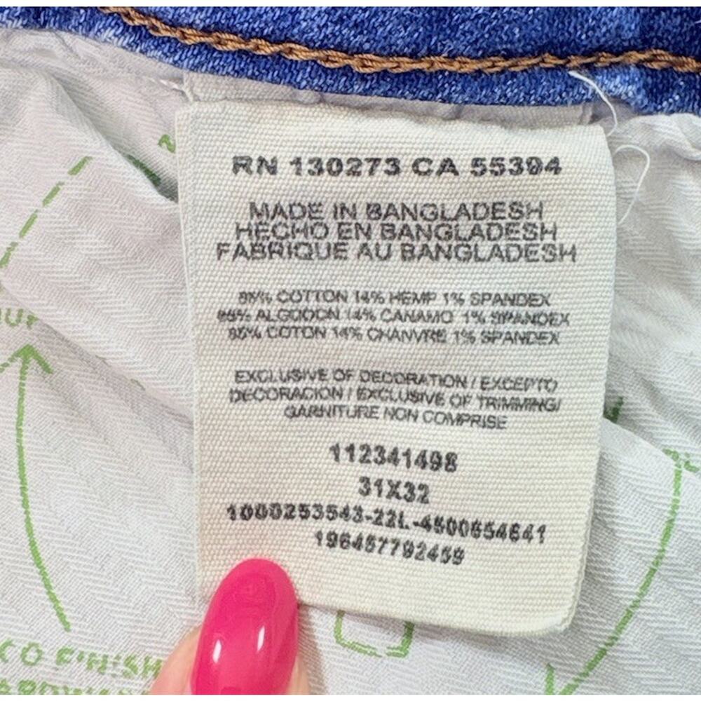 Wrangler Women's Retro High Rise Trouser Flare Jeans Blue Stretch Size 31x32 - Picture 9 of 12